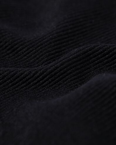 damesstring naadloos rib zwart zwart - 19640055BLACK - HEMA