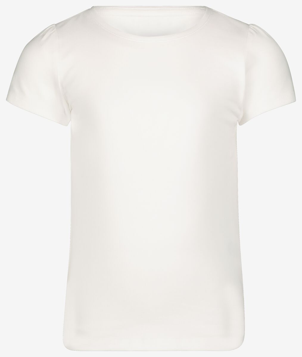 kinder t-shirts - 2 stuks wit 122/128 - 30843933 - HEMA