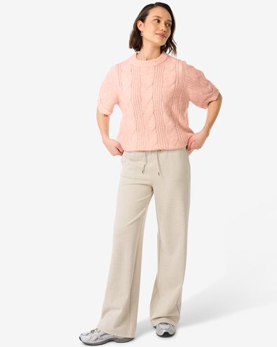 dames top Foxi gebreid lichtroze lichtroze - 36276680LIGHTPINK - HEMA