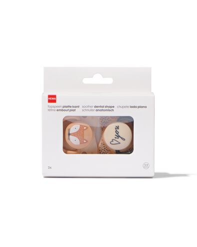 fopspenen met platte kant vos 12m+ - 33508250 - HEMA