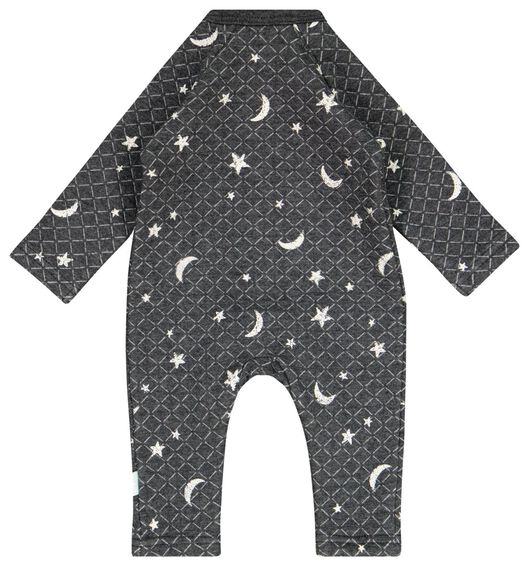 newborn jumpsuit donkergrijs 50 - 33423911 - HEMA