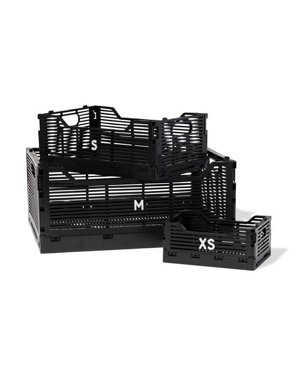 klapkrat letterbord recycled zwart zwart - 1000028951 - HEMA