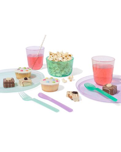 herbruikbare bordjes glitter 4 stuks - 14250085 - HEMA