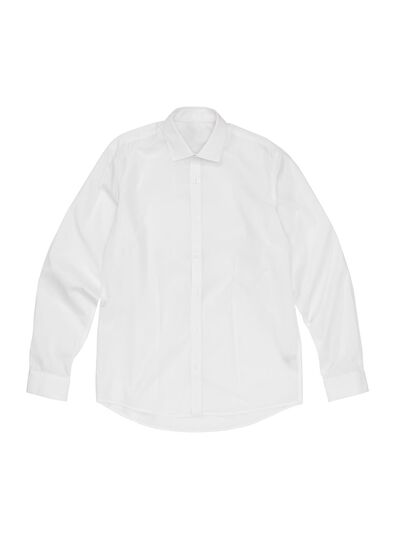 heren overhemd tailored fit wit - 1000000007 - HEMA