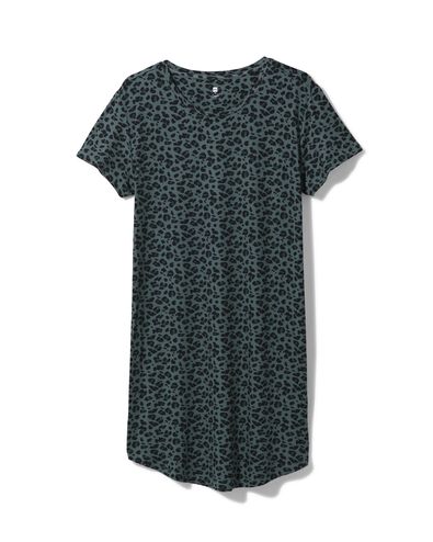 dames nachthemd micro groen XL - 23460359 - HEMA