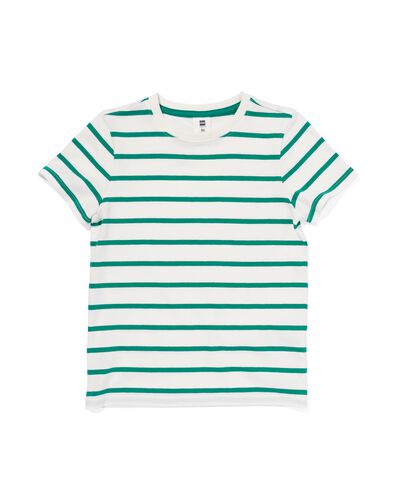 kinder t-shirt strepen groen 98/104 - 30785324 - HEMA