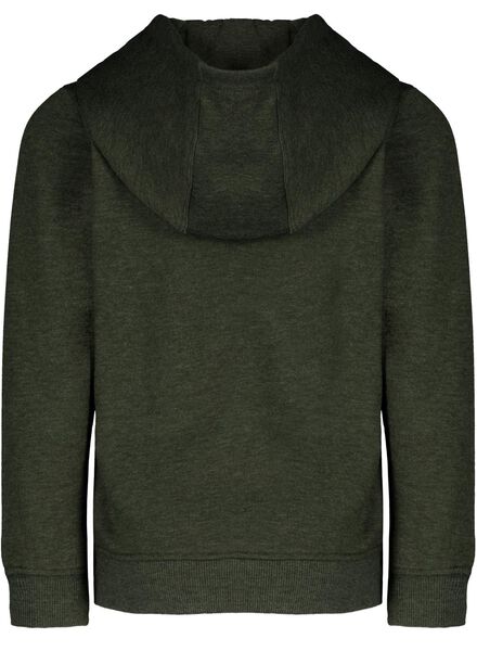 kinder sweater met capuchon donkergroen donkergroen - 1000028771 - HEMA