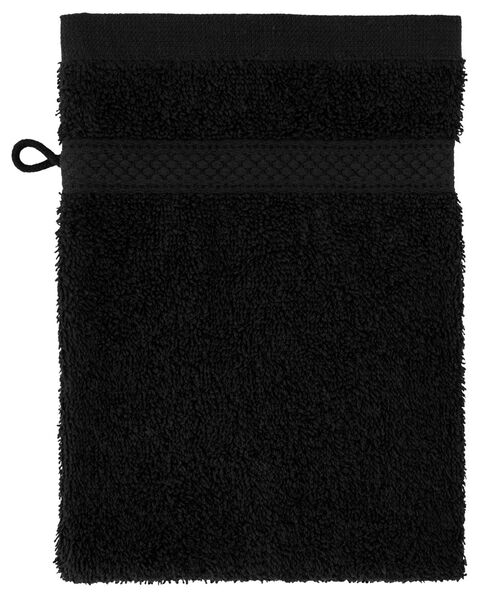 washand zware kwaliteit zwart zwart washandje - 5210133 - HEMA