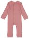 newborn jumpsuit rib met bamboe stretch roze - 1000026305 - HEMA