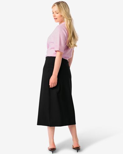 wikkelrok jersey zwart zwart - 36276060BLACK - HEMA
