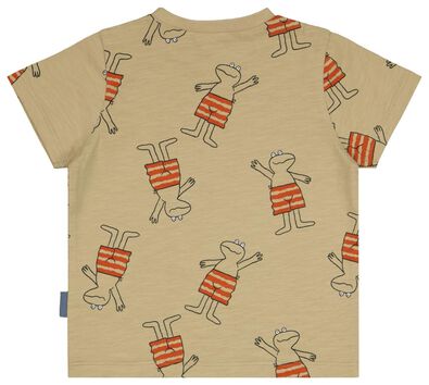baby t-shirt Kikker beige - 1000025130 - HEMA