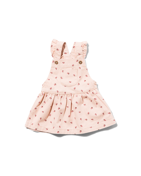 baby salopette jurk denim lichtroze lichtroze - 1000029715 - HEMA