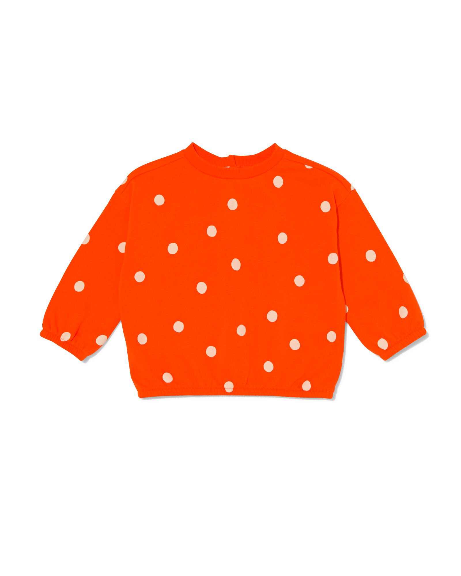 baby sweater stippen oranje 80 - 33002454 - HEMA