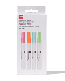 whiteboard markers 2mm pastel - 4 stuks - 14440044 - HEMA