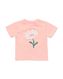 baby t-shirt bloem perzik 74 - 33043753 - HEMA