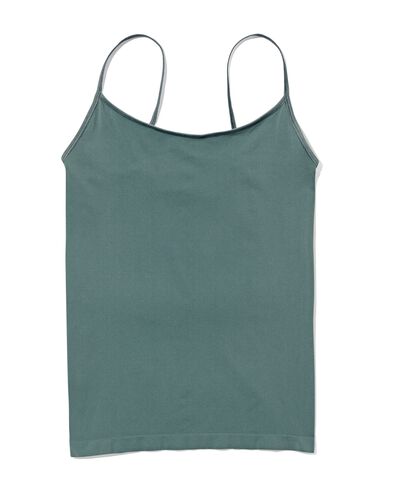 dames hemd naadloos micro groen groen - 19650486GREEN - HEMA