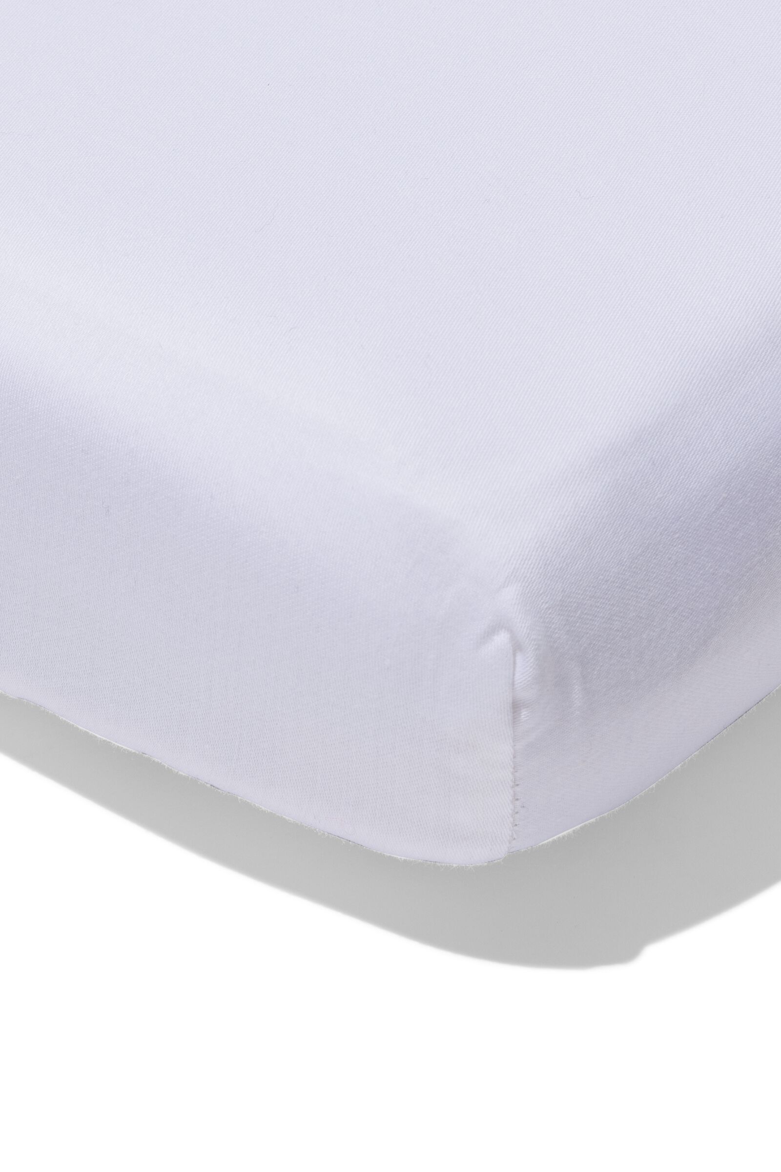 hoeslaken voor topper 90x220 hotel katoensatijn wit - 5120111 - HEMA