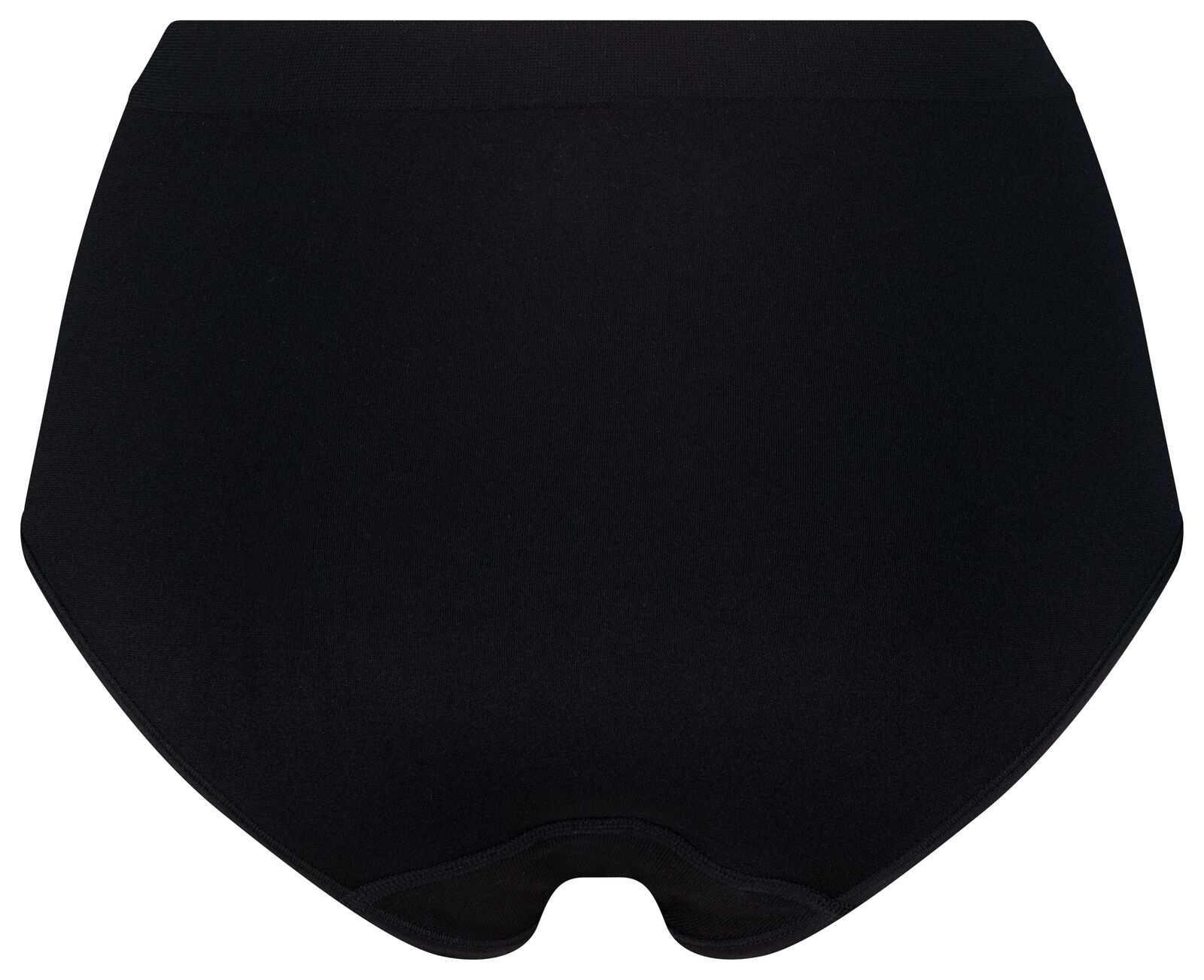 naadloze menstruatieslip met hoge taille lichte absorptie  zwart zwart - 1000028536 - HEMA