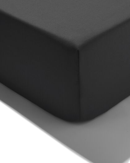 hoeslaken zacht katoen 80x200 donkergrijs - 5190042 - HEMA