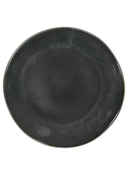HEMA Dinerbord - 26 Cm - Porto - Reactief Glazuur - Zwart (zwart)