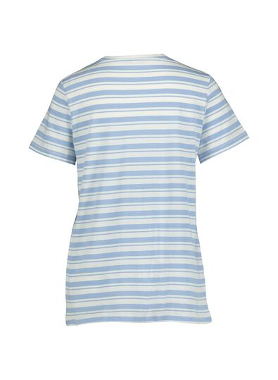 dames t-shirt blauw - 1000014335 - HEMA