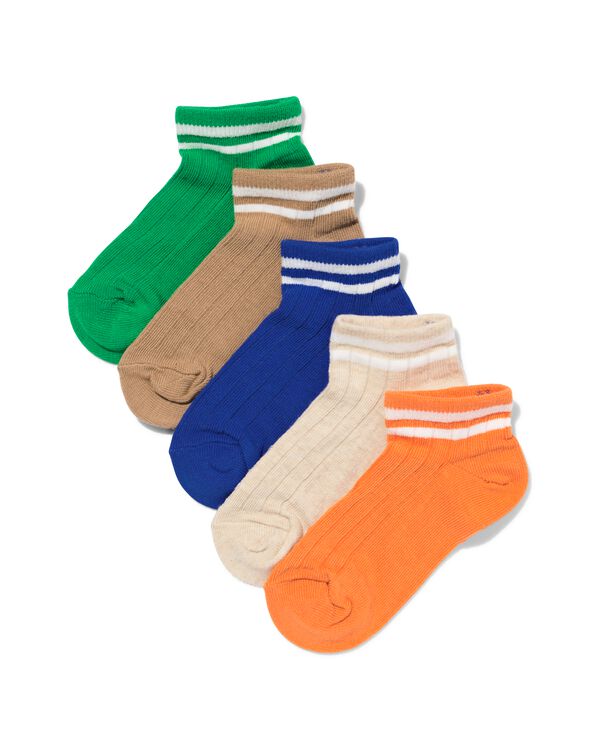 kinder enkelsokken sportief - 5 paar gebroken wit gebroken wit - 4311150OFFWHITE - HEMA