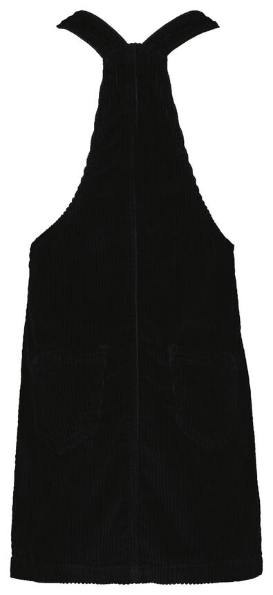 kinderjurk salopette corduroy zwart - 1000025430 - HEMA