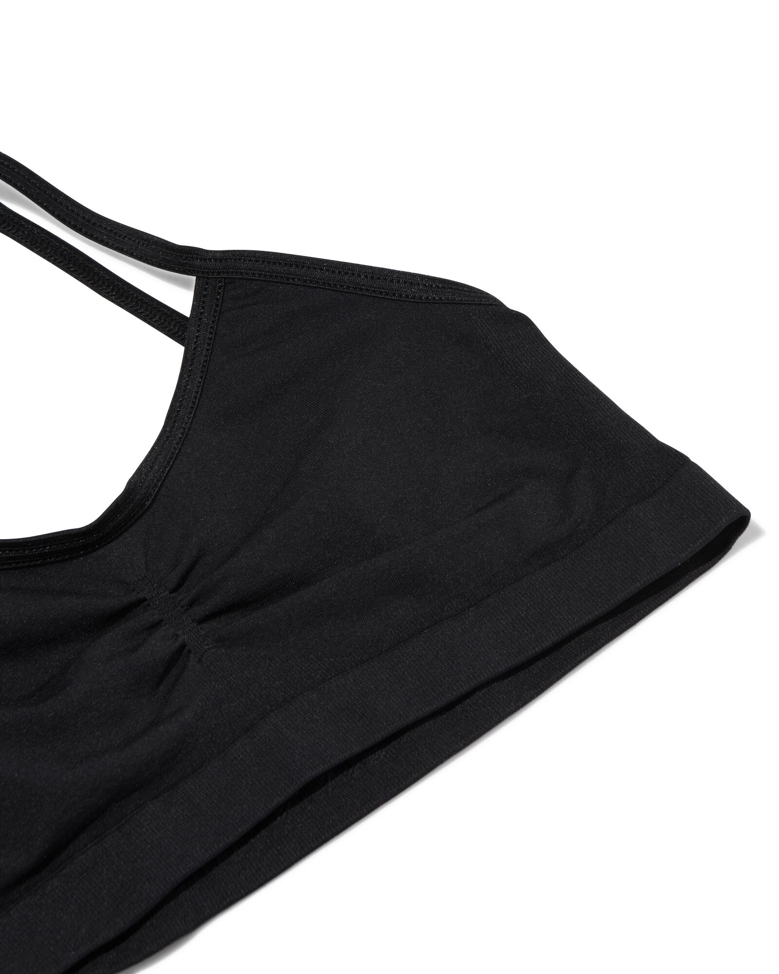 tiener tops naadloos - 2 stuks zwart - 1000030251 - HEMA