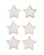 naamkaartjes sterren 10x10 - 6 stuks - 25640051 - HEMA