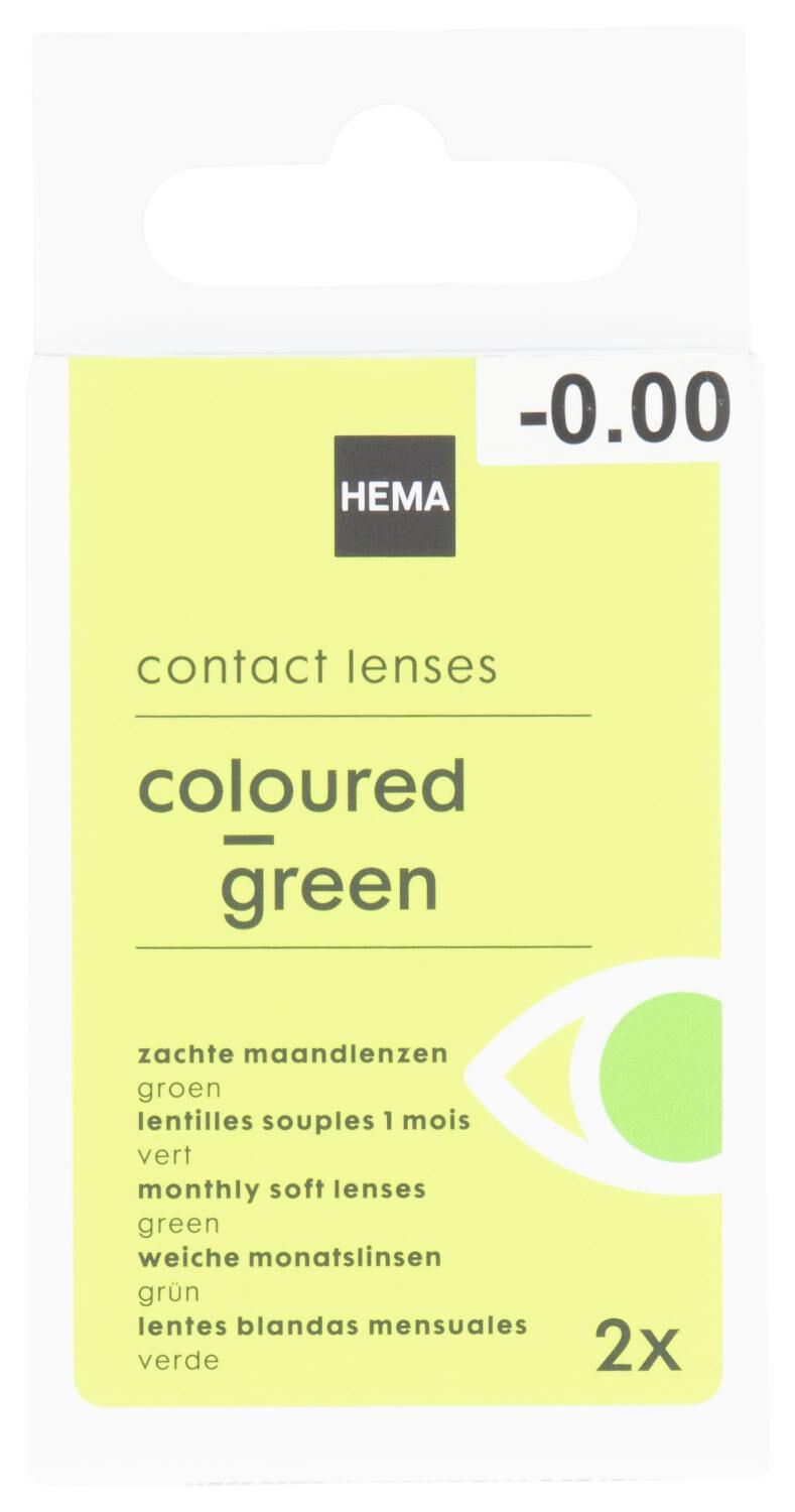 schakelaar Gloed Gewoon gekleurde contactlenzen groen - HEMA