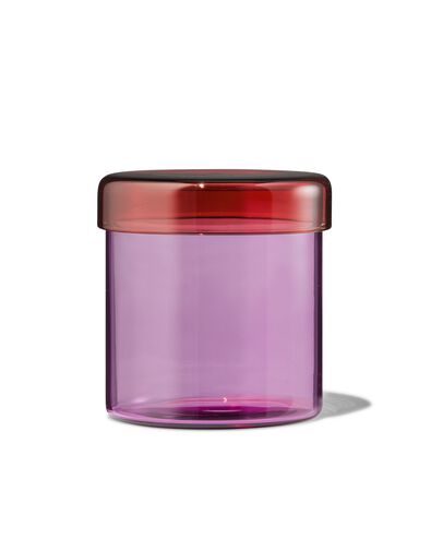 glazen pot Ø10x11 roze - 13323030 - HEMA