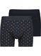 2-pak herenboxers kort met bamboe donkerblauw donkerblauw - 1000014720 - HEMA