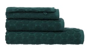 handdoeken - zware kwaliteit - gestipt donkergroen - 1000015148 - HEMA