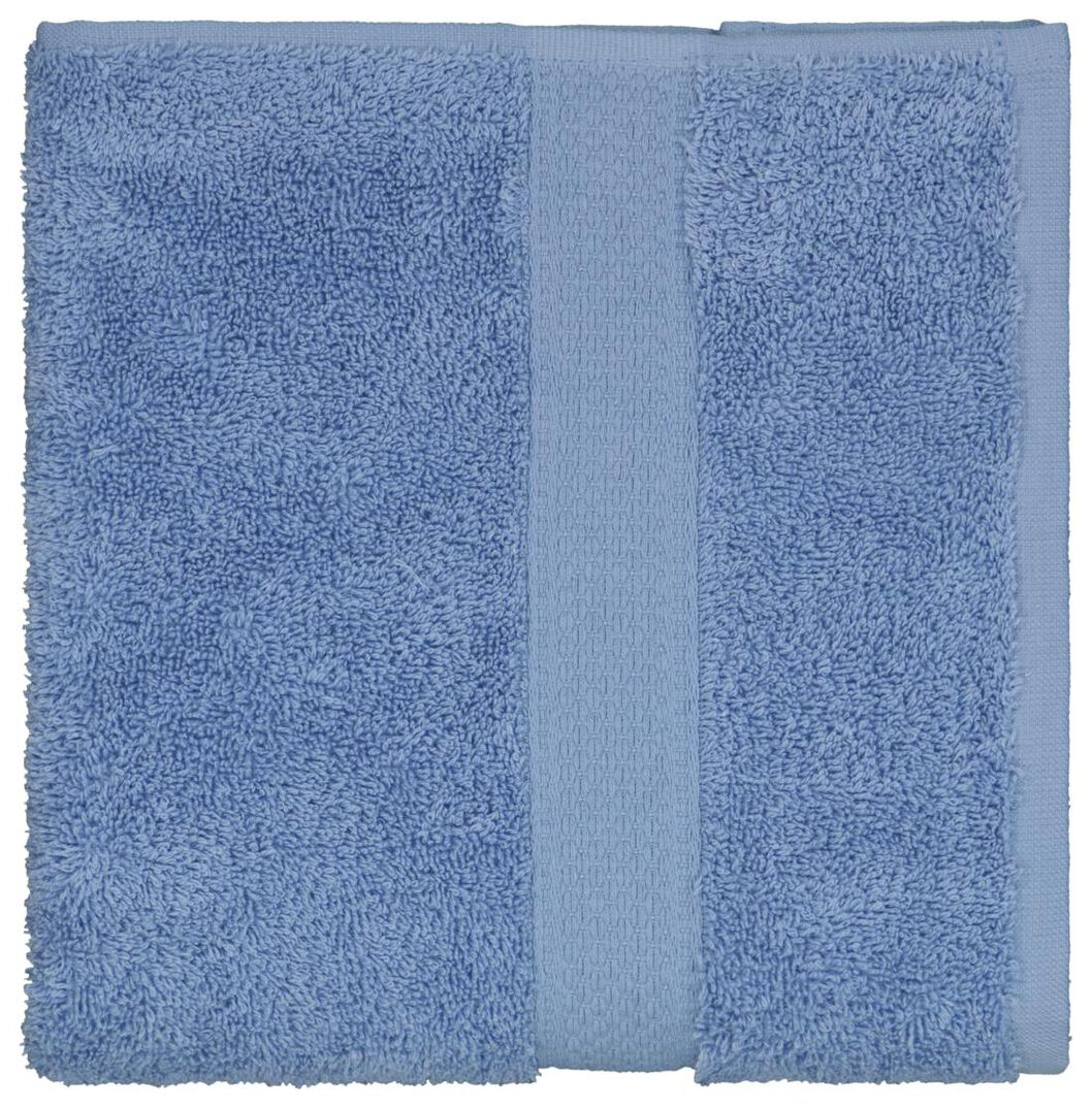 handdoek 50x100 zware kwaliteit - middenblauw felblauw handdoek 50 x 100 - 5200712 - HEMA