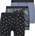 herenboxers lang - katoen/stretch 3 stuks donkerblauw donkerblauw - 1000022828 - HEMA