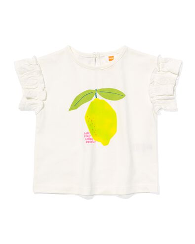 baby t-shirt citroen gebroken wit 74 - 33046353 - HEMA