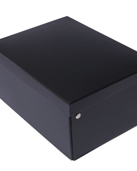 kartonnen doos geschikt voor A4 zwart - 39822195 - HEMA