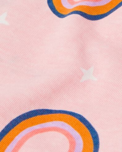 kinder shortama regenboog met poppennachtshirt lichtroze 122/128 - 23020085 - HEMA