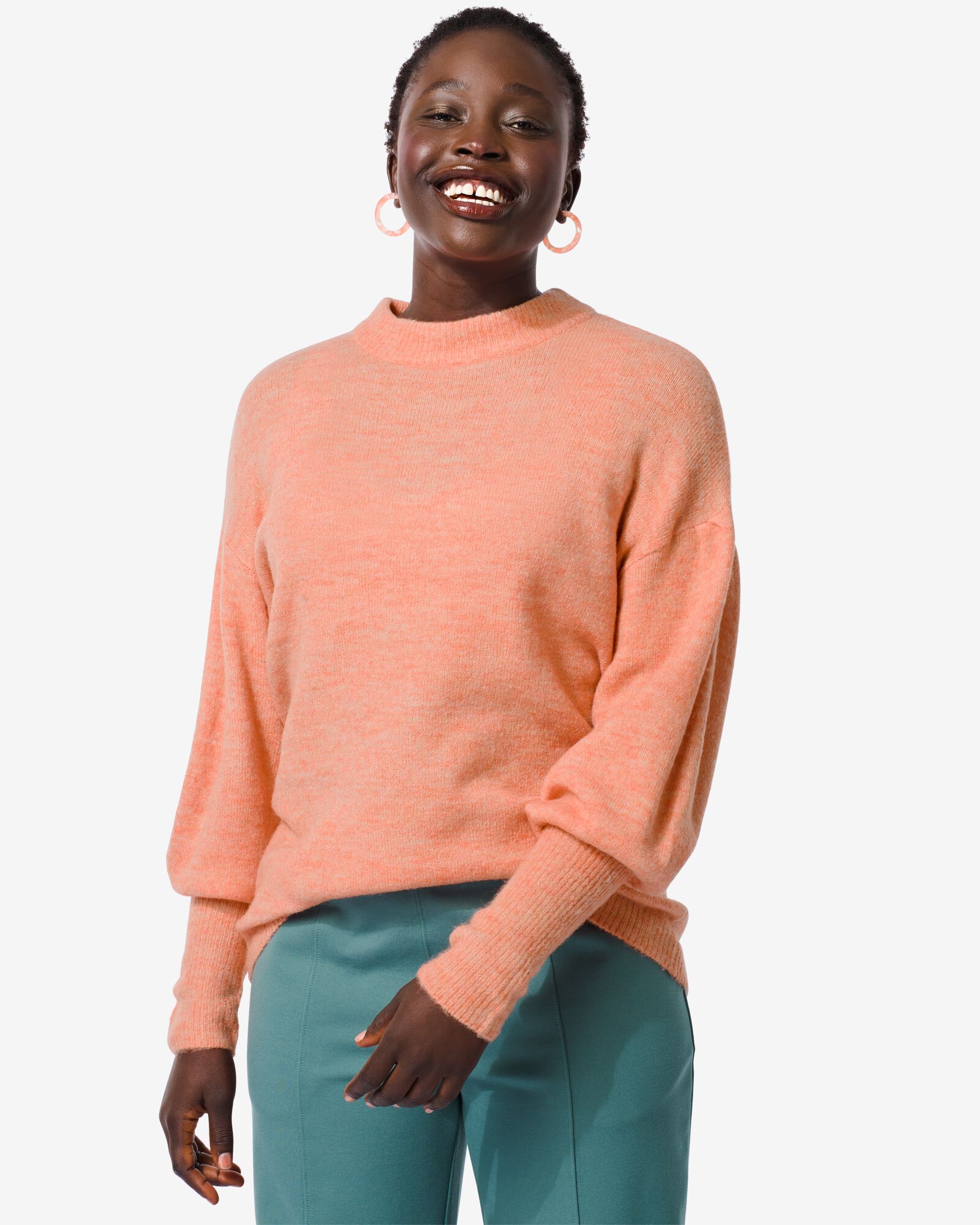dames trui Havana gebreid roze M - 36297012 - HEMA
