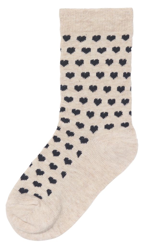 kinder sokken met katoen - 5 paar grijsmelange grijsmelange - 1000028439 - HEMA