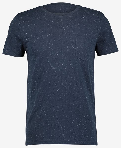 heren t-shirt donkerblauw - 1000021570 - HEMA