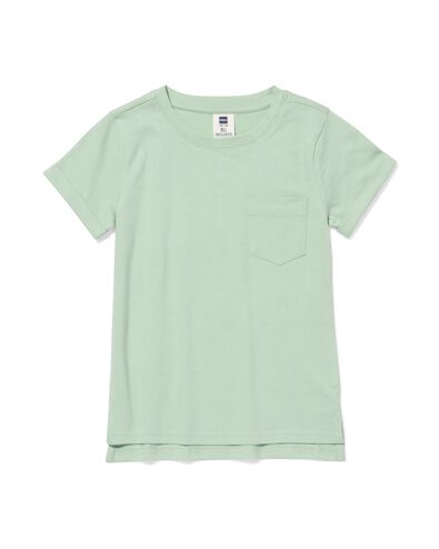 kinder T-shirt structuur lichtgroen lichtgroen - 30742007LIGHTGREEN - HEMA