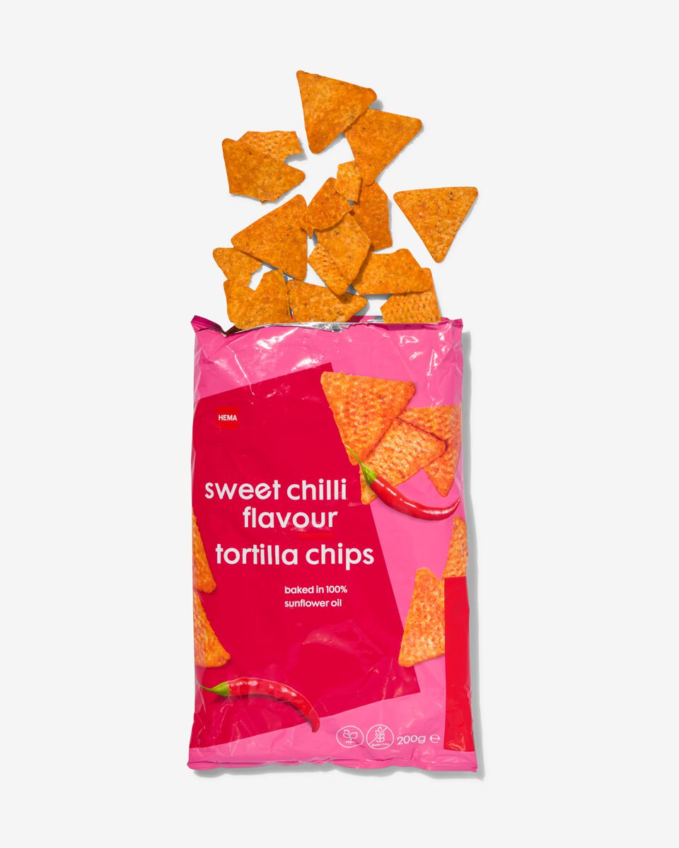 maïschips sweet chilli flavour 200gram - 10695026 - HEMA