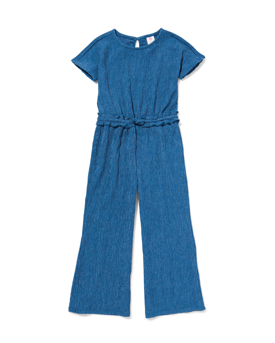 kinder jumpsuit blauw blauw - 1000030724 - HEMA