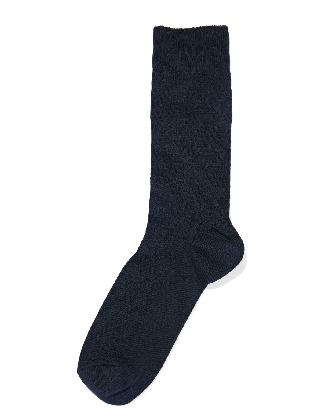 HEMA Heren Sokken Met Katoen Textuur Donkerblauw (donkerblauw)