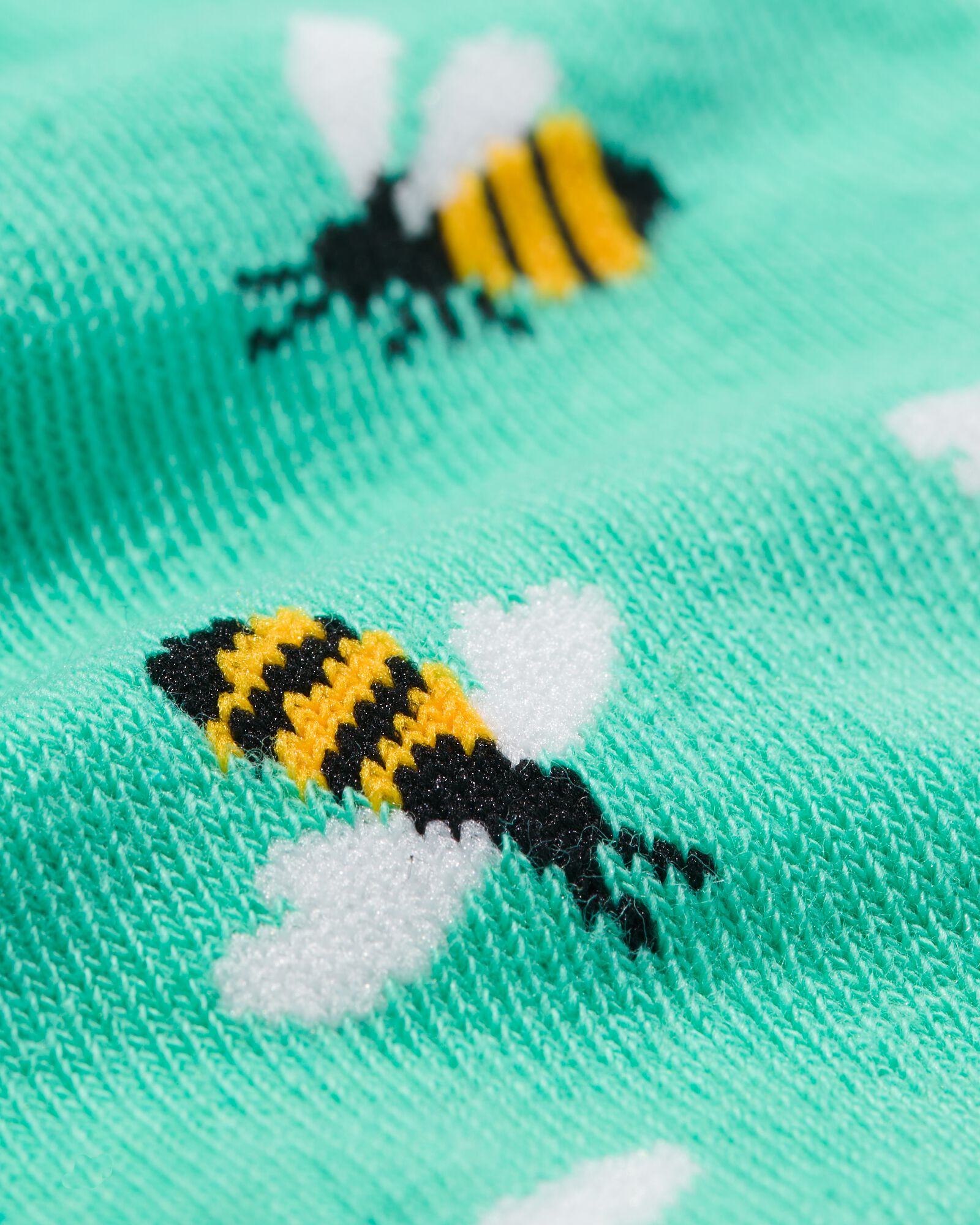 sokken met katoen just bee yourself groen groen - 4141130GREEN - HEMA
