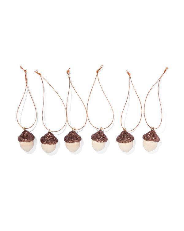 kersthangers hout 3cm - 6 stuks - 25180031 - HEMA
