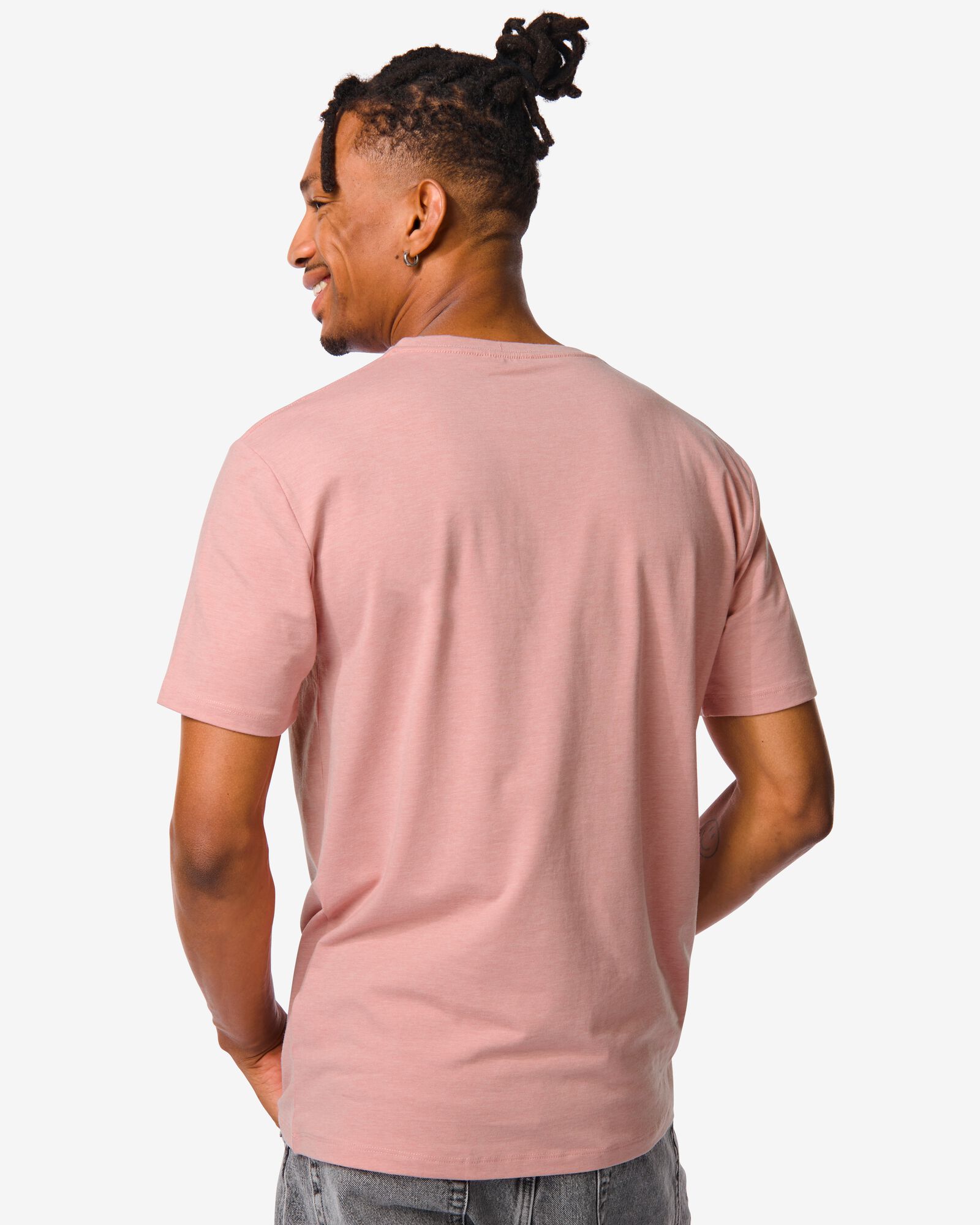 heren t-shirt roze roze - 1000031867 - HEMA
