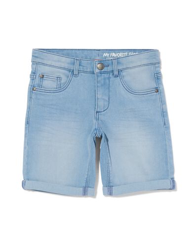 kindershort jogdenim grijs - 30732502GREY - HEMA
