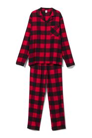 pyjama voor volwassenen flanel War Child rood rood - 1000029531 - HEMA